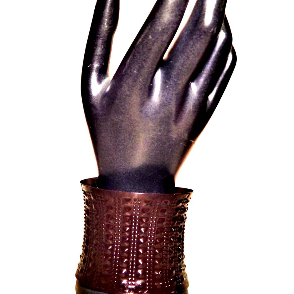 Vintage BoHo Brutalist Art Large Cuff Bracelet